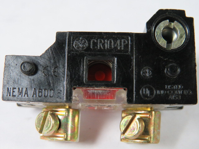 General Electric CR104PXC01 Contact Block 1NC USED