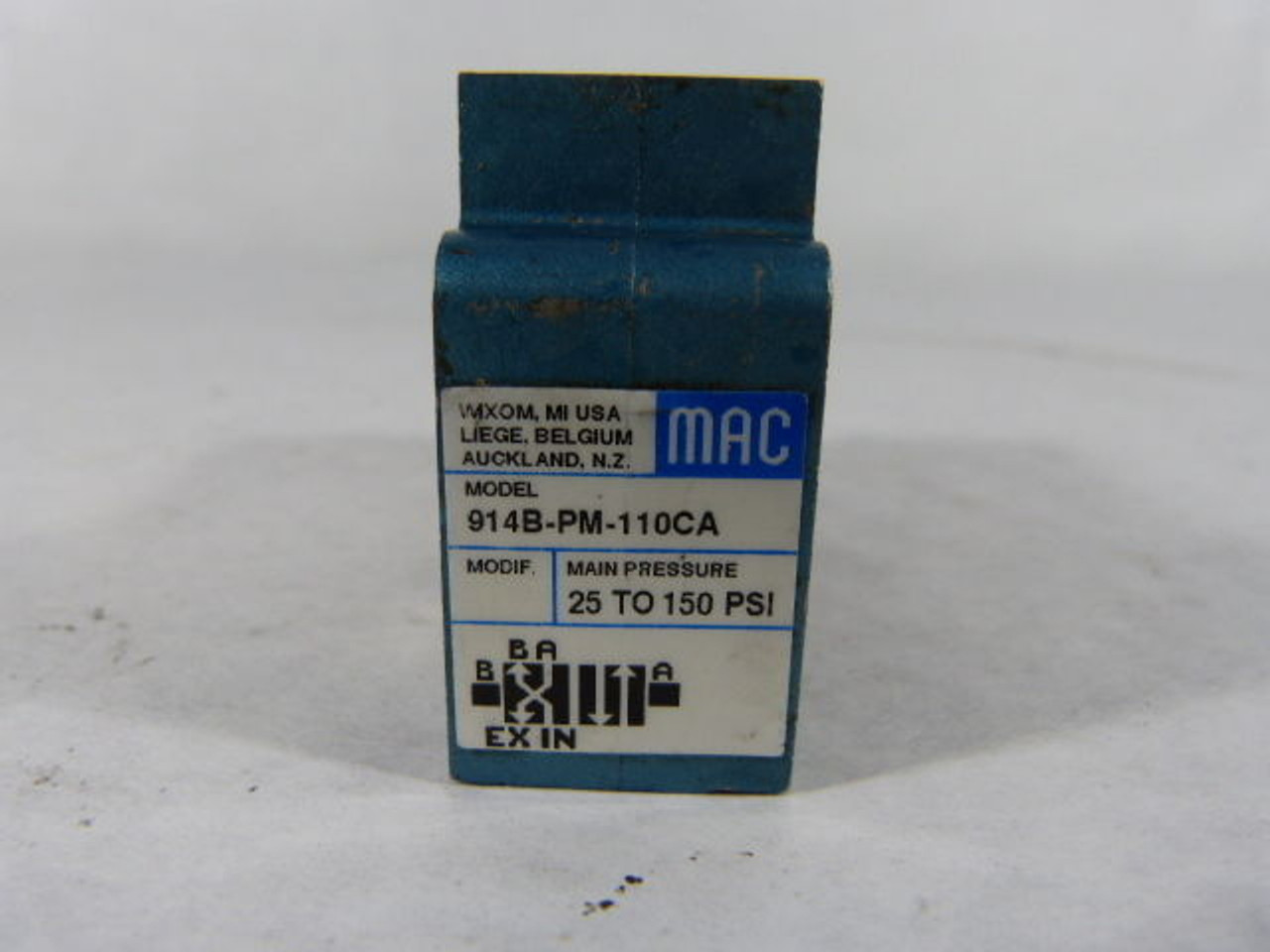 MAC 914B-PM-110CA Solenoid Valve USED