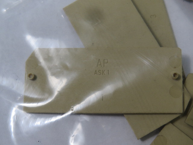 Weidmuller AP-ASK1 Terminal Block End Plate Lot of 20 BEIGE USED
