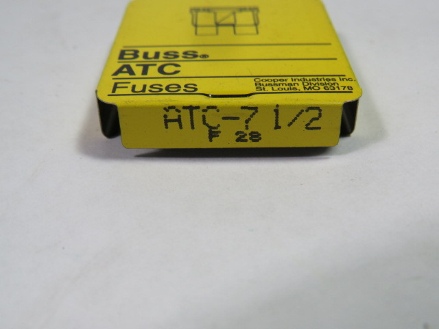 Bussmann ATC-7-1/2 Brown Auto Fuse 7.5A 32V 5-Pack ! NEW !