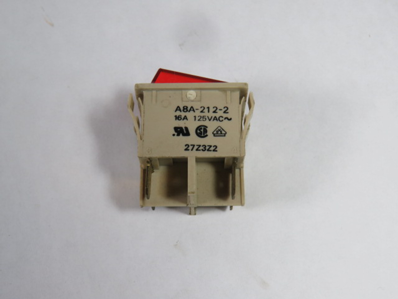 Omron A8A-212-2 Rocker Switch LED Red 16A 125VAC USED