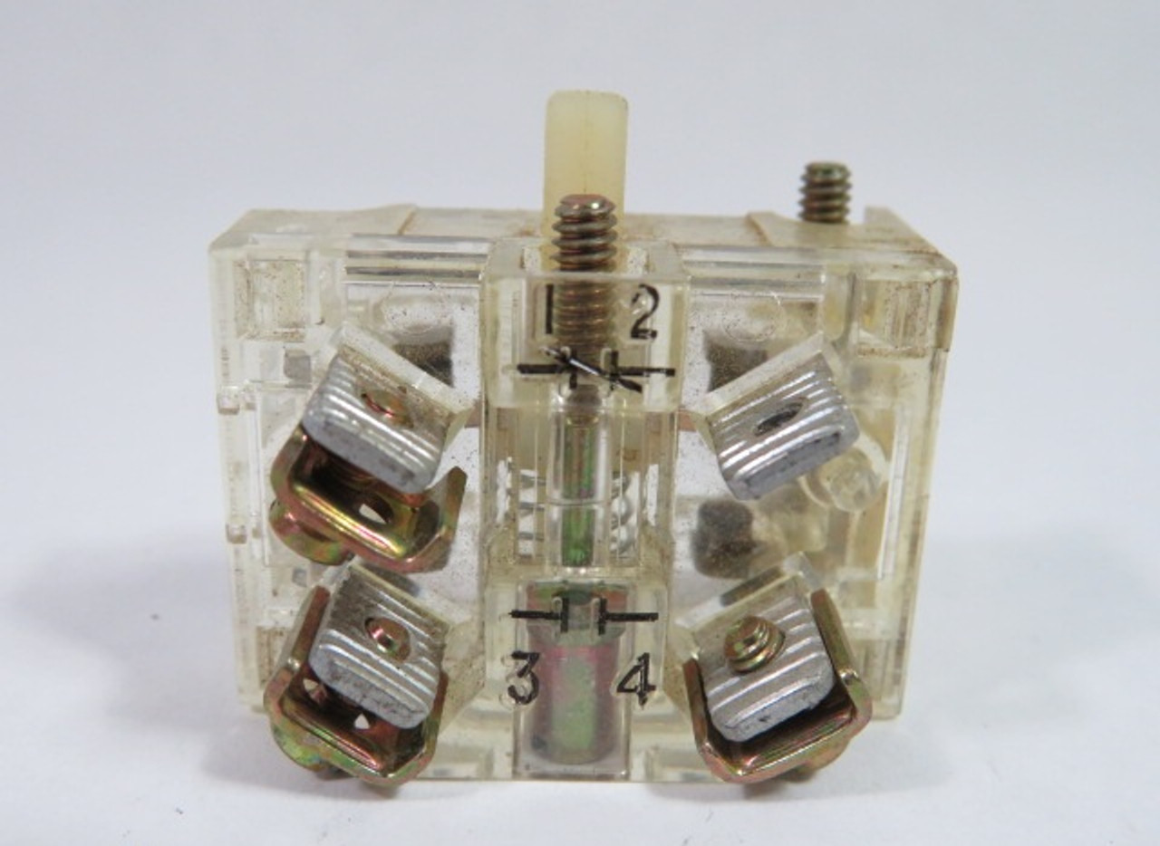 Square D 9001-KA1 Ser G Contact Block 6A 600V 1NO 1NC USED