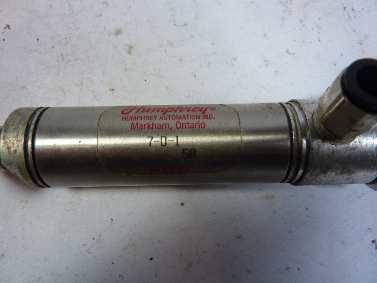 Humphrey 7-D-1 Pneumatic Cylinder 3/4" Bore USED