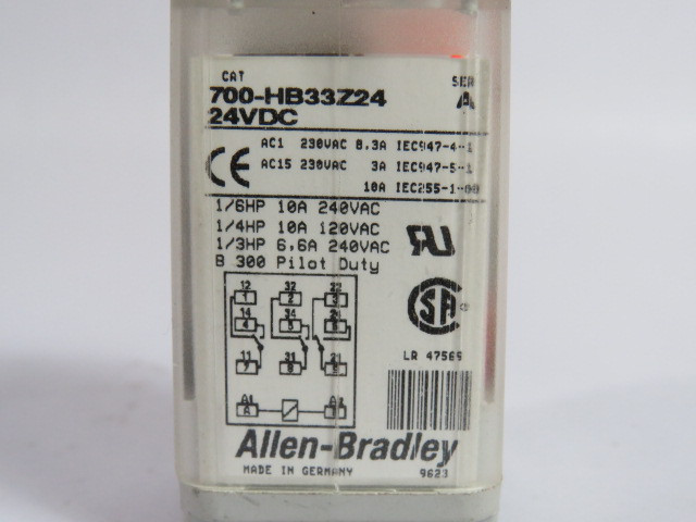 Allen-Bradley 700-HB33Z24 Series A Relay 24VDC USED