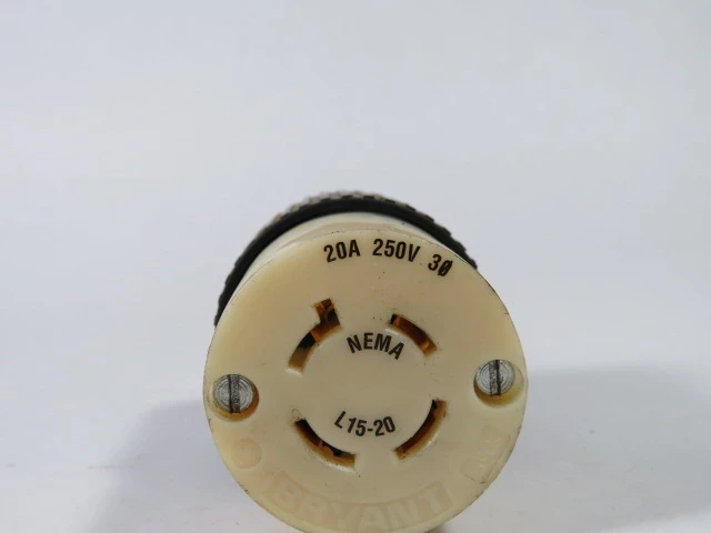 Bryant 71520NC Connector 20A 250V 4W 3P USED