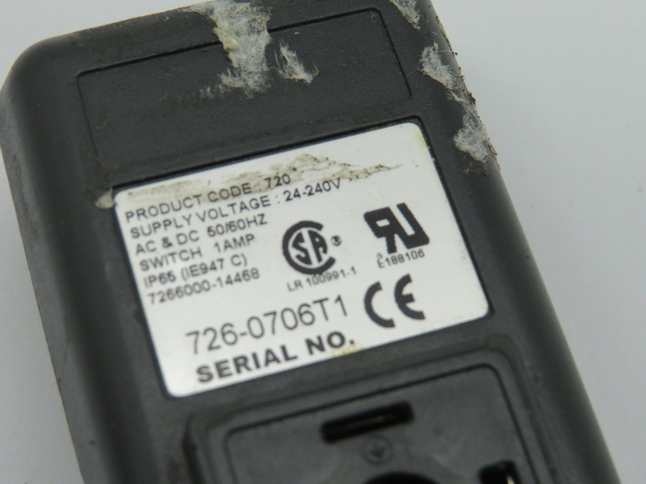 Asco 726-0706T1 Model 720 Timer 1Amp 0-10Sec ON 0.5-45Min OFF 20-240 V USED