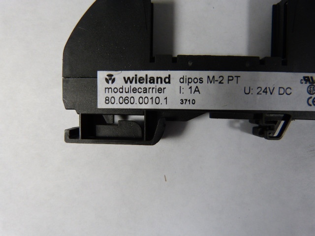 Wieland 80.060.0010.1 Module Carrier 1A 24VDC USED
