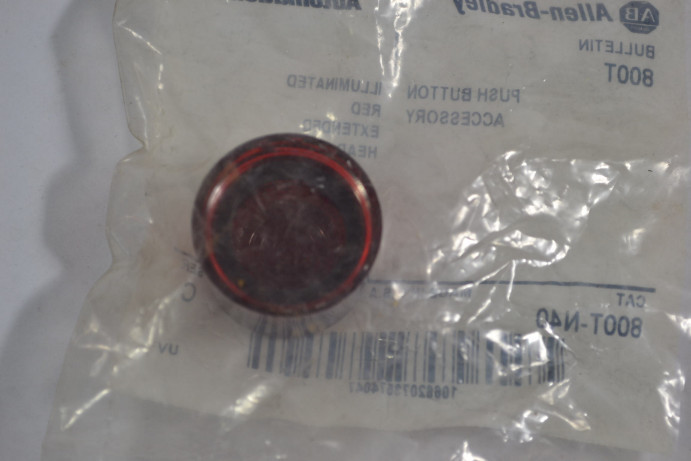 Allen-Bradley 800T-N40 Pilot Light Cap Red HOLEY BAG NWB