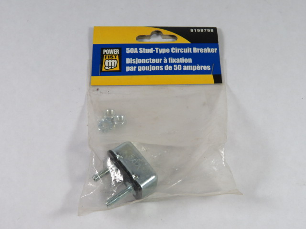 Power Fist 8198798 Stud Type Circuit Breaker 50A 6-24V ! NWB !