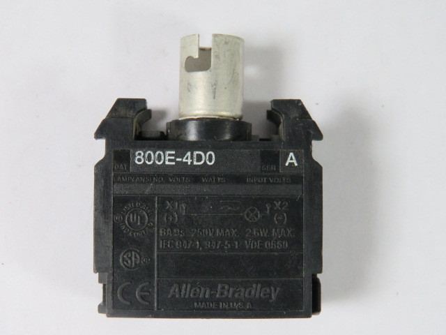 Allen-Bradley 800E-4D0 Power Module 1NC 2.6W 250V Series A USED