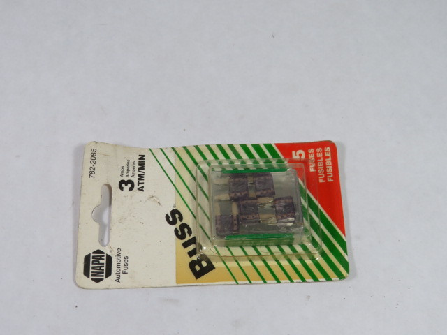 Napa 782-2085 Automotive Fuse 3A 32V 5-Pack ! NEW !
