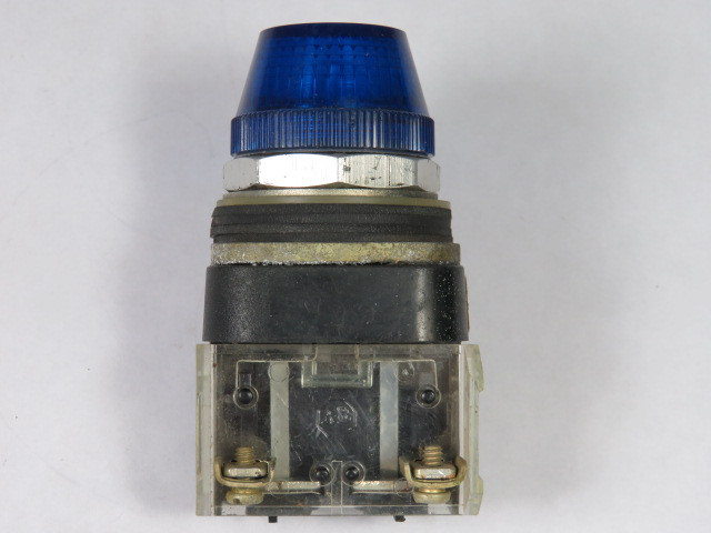 Allen-Bradley 800T-Q10B Series N Universal Pilot Light 120VAC Blue Lens USED