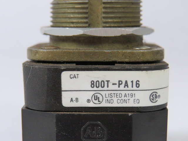 Allen-Bradley 800T-PA16W Ser T Push Button 120V 1NO 1NC White No Guard USED