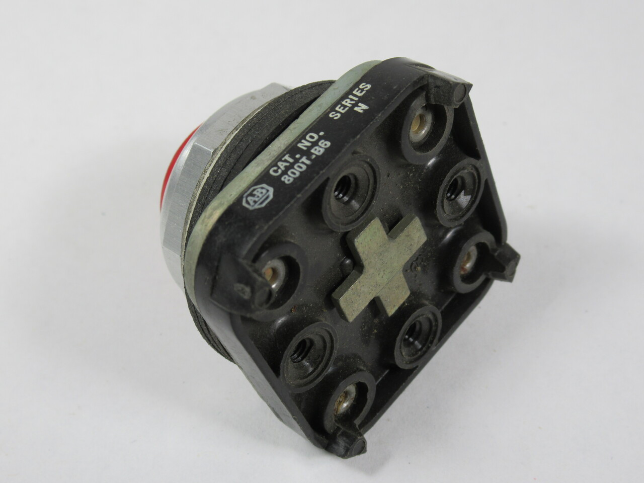 Allen-Bradley 800T-B6 Series N Push Button Red Extended Head No Contacts USED