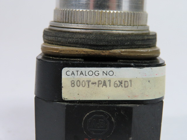 Allen-Bradley 800T-PA16GD1 Ser N Push Button 120VAC 1NO Green Lens USED
