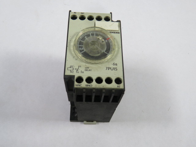 Siemens 7PU1540-1AK20 Time Delay Relay 120-127V 50/60Hz 6Sec SHELF WEAR USED