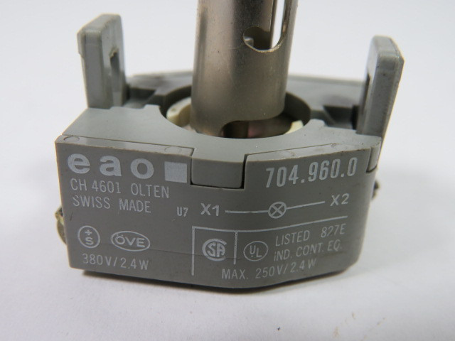 EAO 704.960.0 Reducing Ring 2.4W 250V Snap-On USED