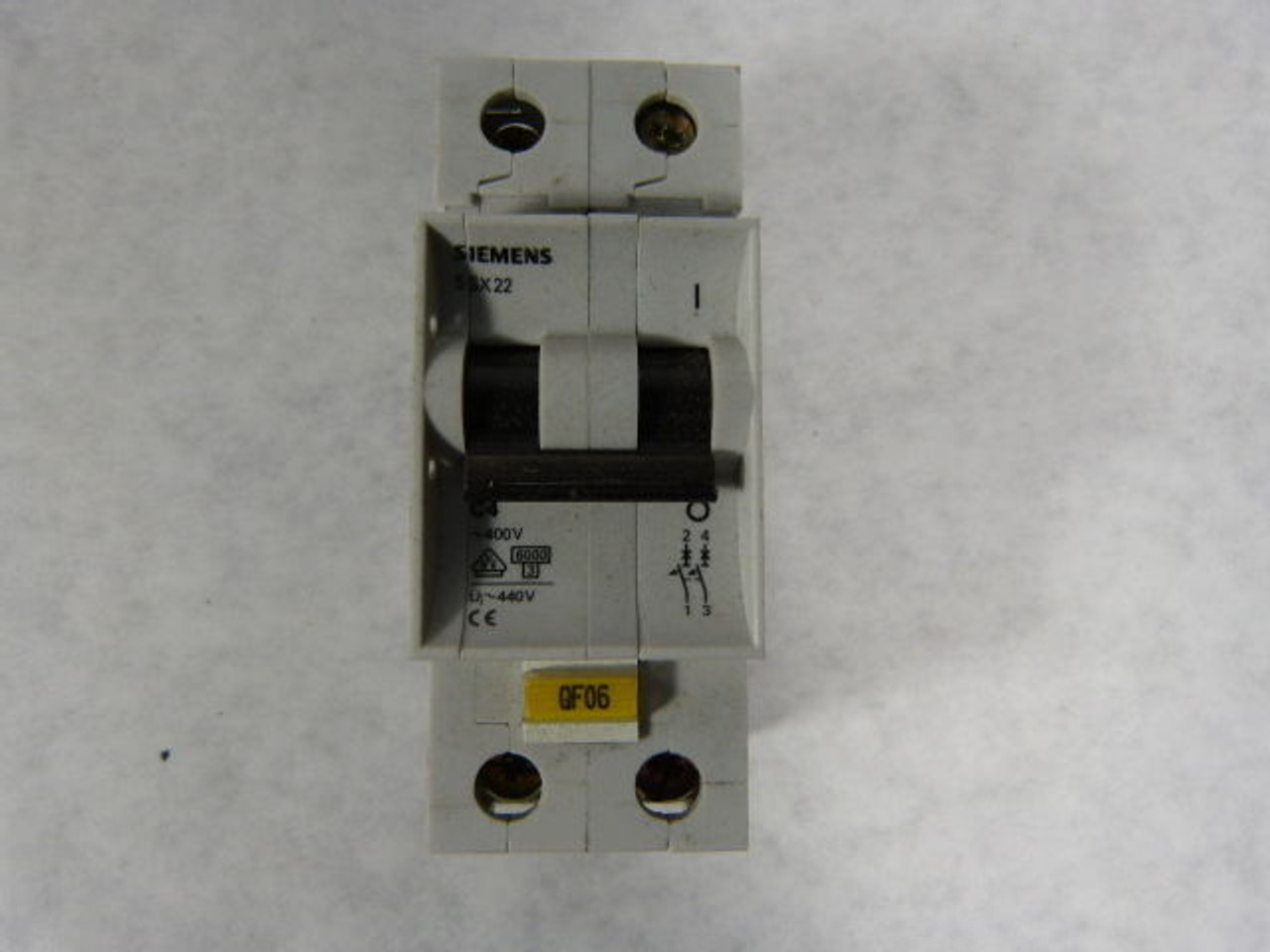 Siemens 5SX22 C4 Circuit Breaker 2Pole 4A 400V USED
