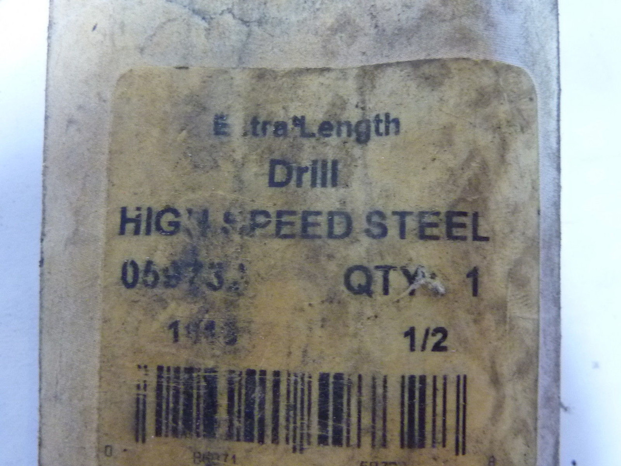 Precision 059732 Twist Drill Bit Extra Long 1/2 Inch USED