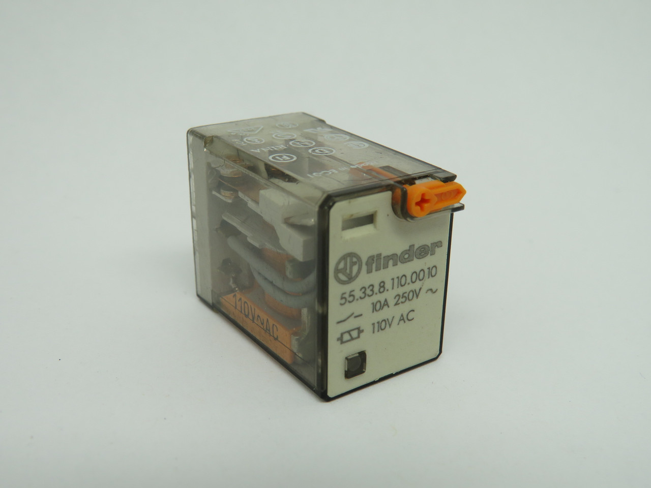 Finder 55.33.8.110.0010 Electromagnetic Relay 110VAC Coil 3PDT 10A 250V USED