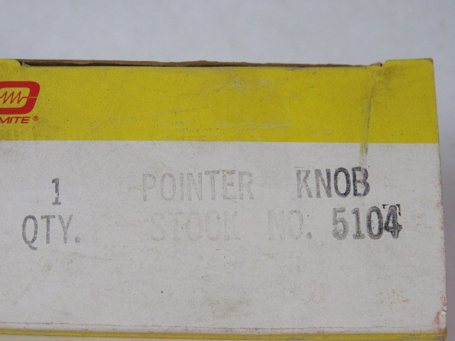 Ohmite 5104 Pointer Knob 9.525MM ID 82.55MM OD ! NEW !