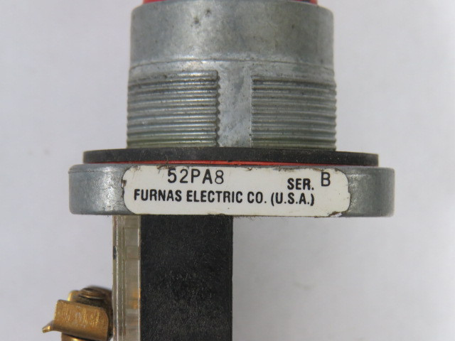 Furnas Electric Co 52PA8 Ser B Push Button 1NC Red Extended USED