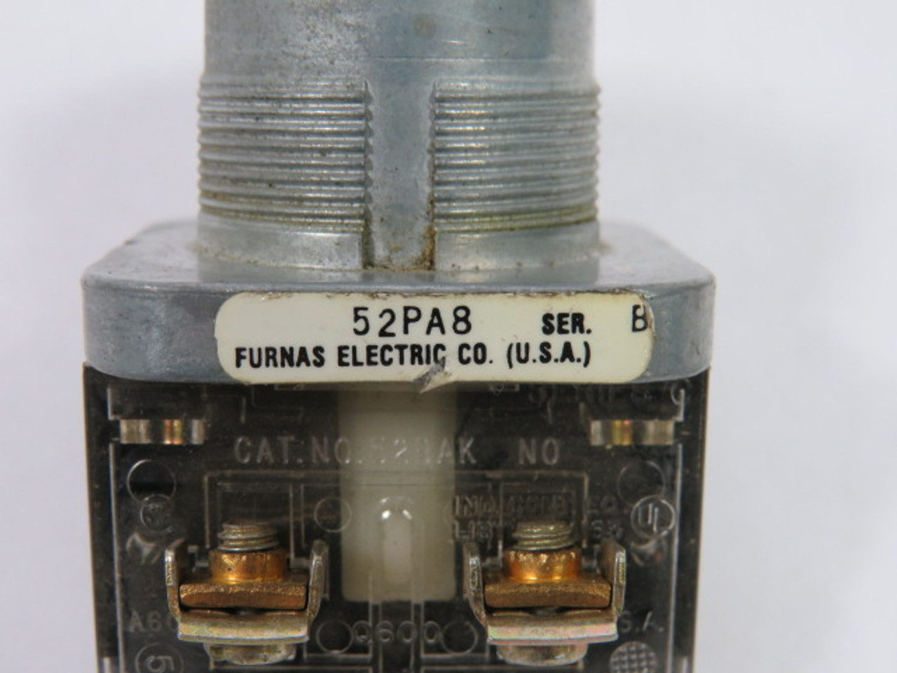 Furnas Electric Co 52PA8 Ser B Push Button 1NO Green Flush USED