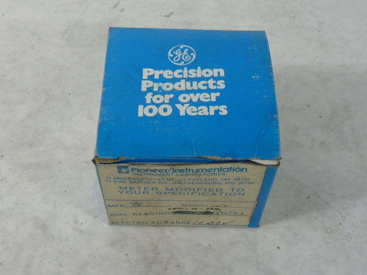 General Electric 50-152119FAZZ6 Panel Meter Range 100-0-100 MILS 10DCV ! NEW !