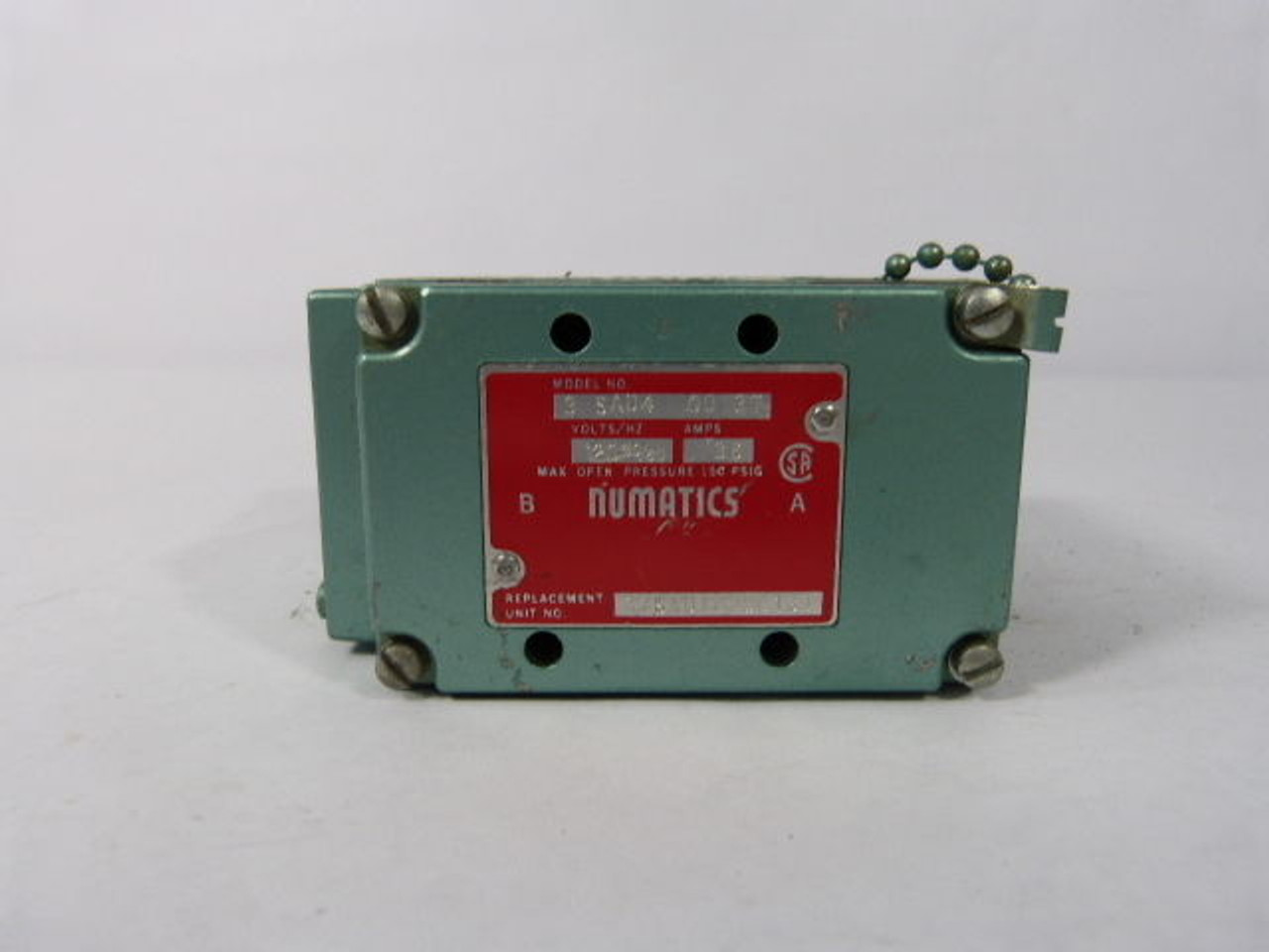 Numatics 3SAD40013T Pneumatic Solenoid Valve 120V 36A USED