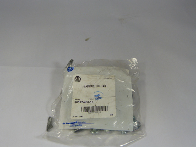 Allen-Bradley 40392-400-15 Hardware Kit For 100 Amp Disconnect Switch ! NWB !