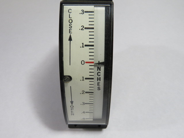 Triplett 420-E Panel Meter .0-0-.3 Inches Close-Open USED