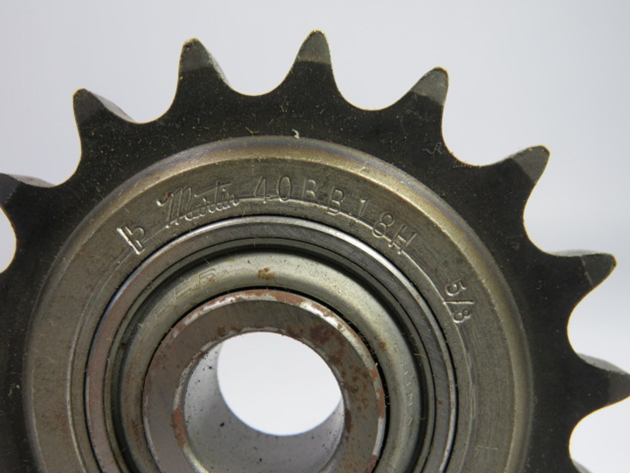 Martin 40BB18H-5/8 Idler Roller Chain Sprocket 5/8" Bore 18T 40C 1/2" Pitch USED