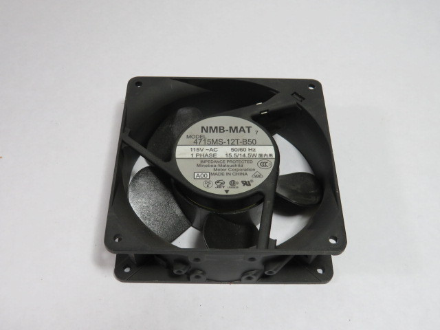 Matsushita Cooling Fan 119x119mm 2900RPM 115V 1Ph 0.210A 15.5/14.5W USED