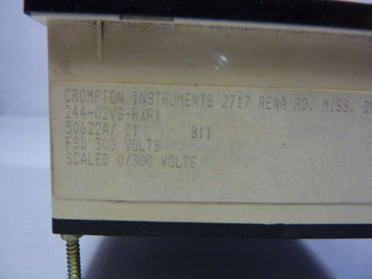 Crompton 244-02VG-RXRX Panel Meter USED