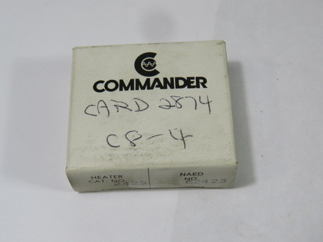 Commander 2423 Overload Relay Heater Element ! NEW !