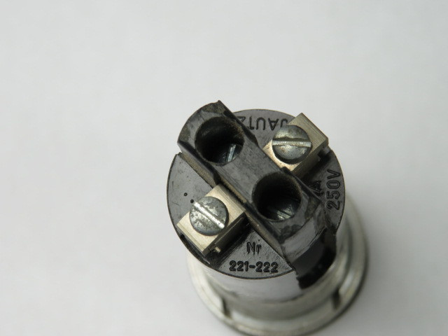 Jautz 221-222 Vintage Pilot Light 1A 250V Clear USED