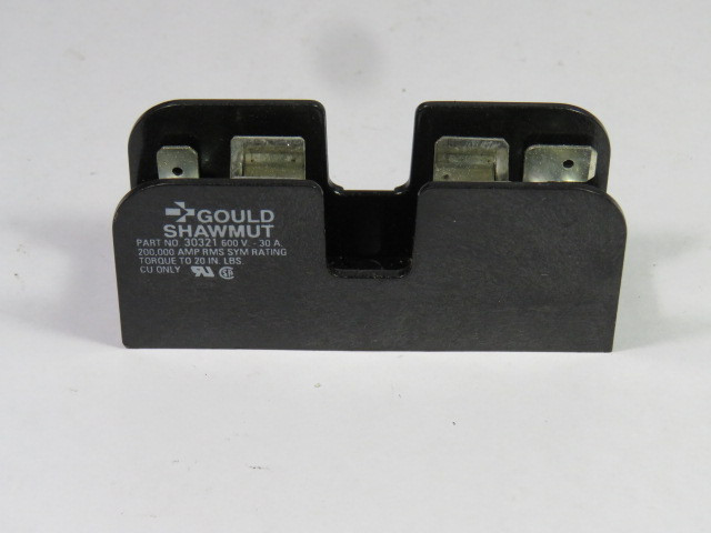 Gould Shawmut 30321 Fuse Holder 30A 600V 1-Pole USED