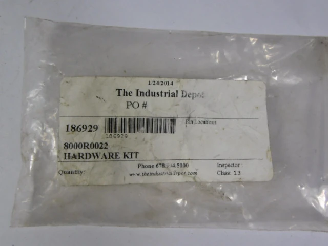 Industrial Depot 186929 Hardware Kit  NWB