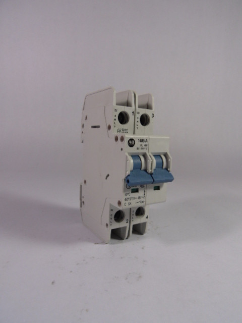 Allen-Bradley 1489-A2C050 Series A Circuit Breaker 5A 480Y/277VAC 2P USED
