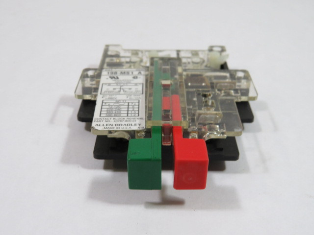 Allen-Bradley Ser A Push Button Contact Block Start/Stop 10A 660V USED