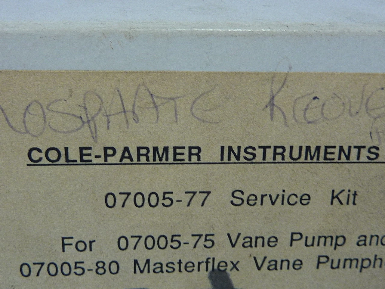Cole Palmer 07005-77 Service Kit ! NEW !