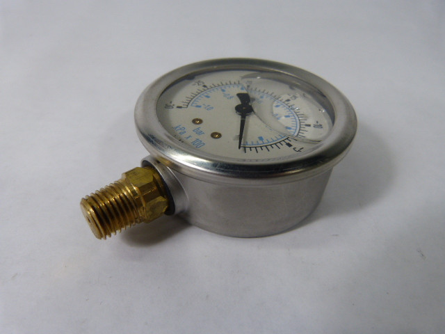 Generic 0-30 Liquid Filled Pressure Gauge-30-0 in.Hg  NOP