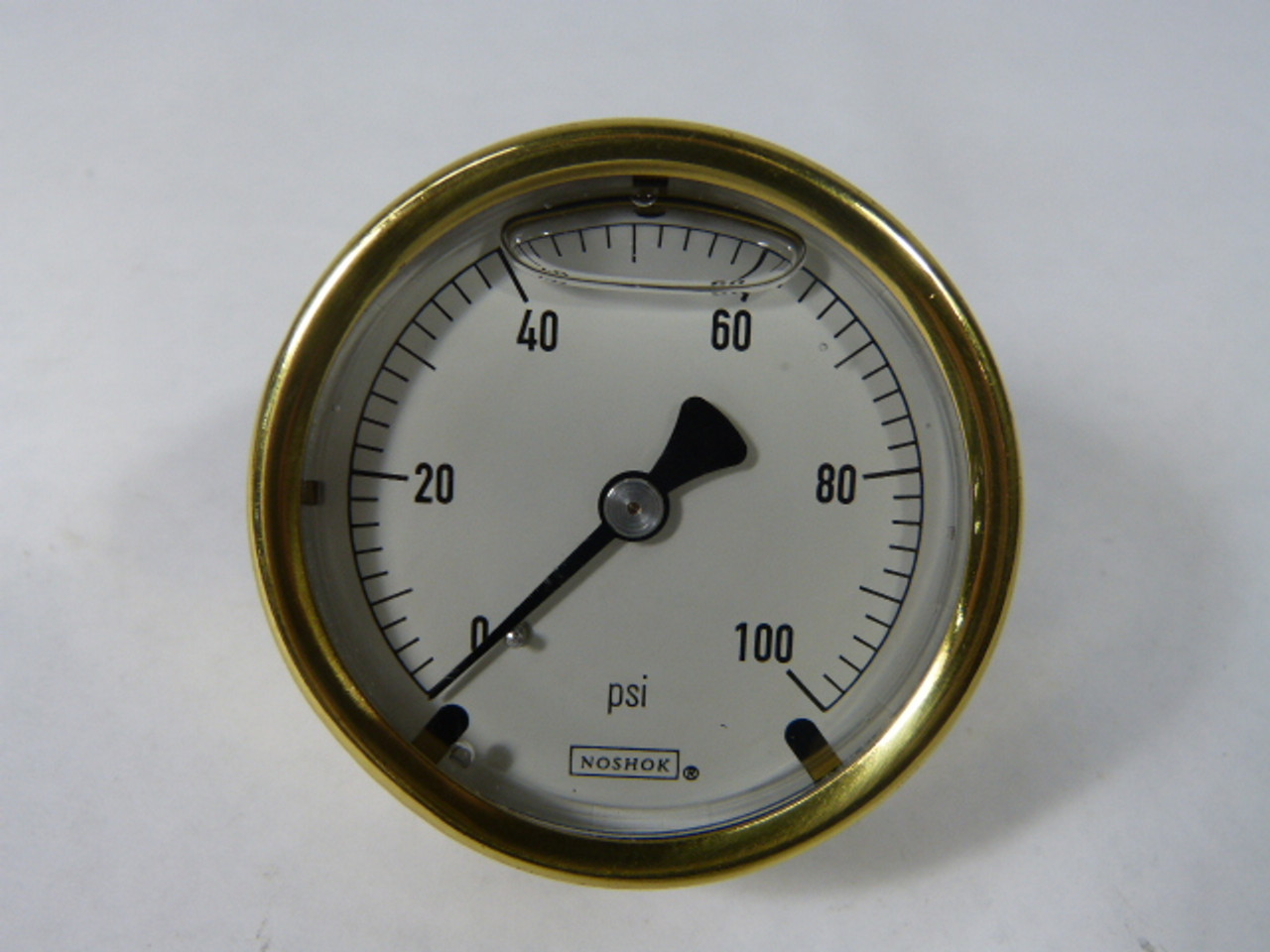 NOSHOK 0-100 Liquid Filled Pressure Gauge 0-100PSI USED