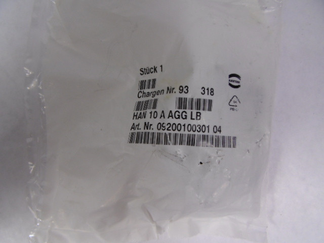 Harting 09200100301 10A-agg-LB 16B Connector Housing NWB