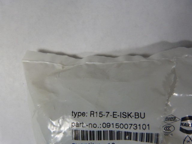 Harting R15-7+E-ISK-BU 09150073101 Insert Socket 8-Pin Lot of 8 OPEN BAG NWB
