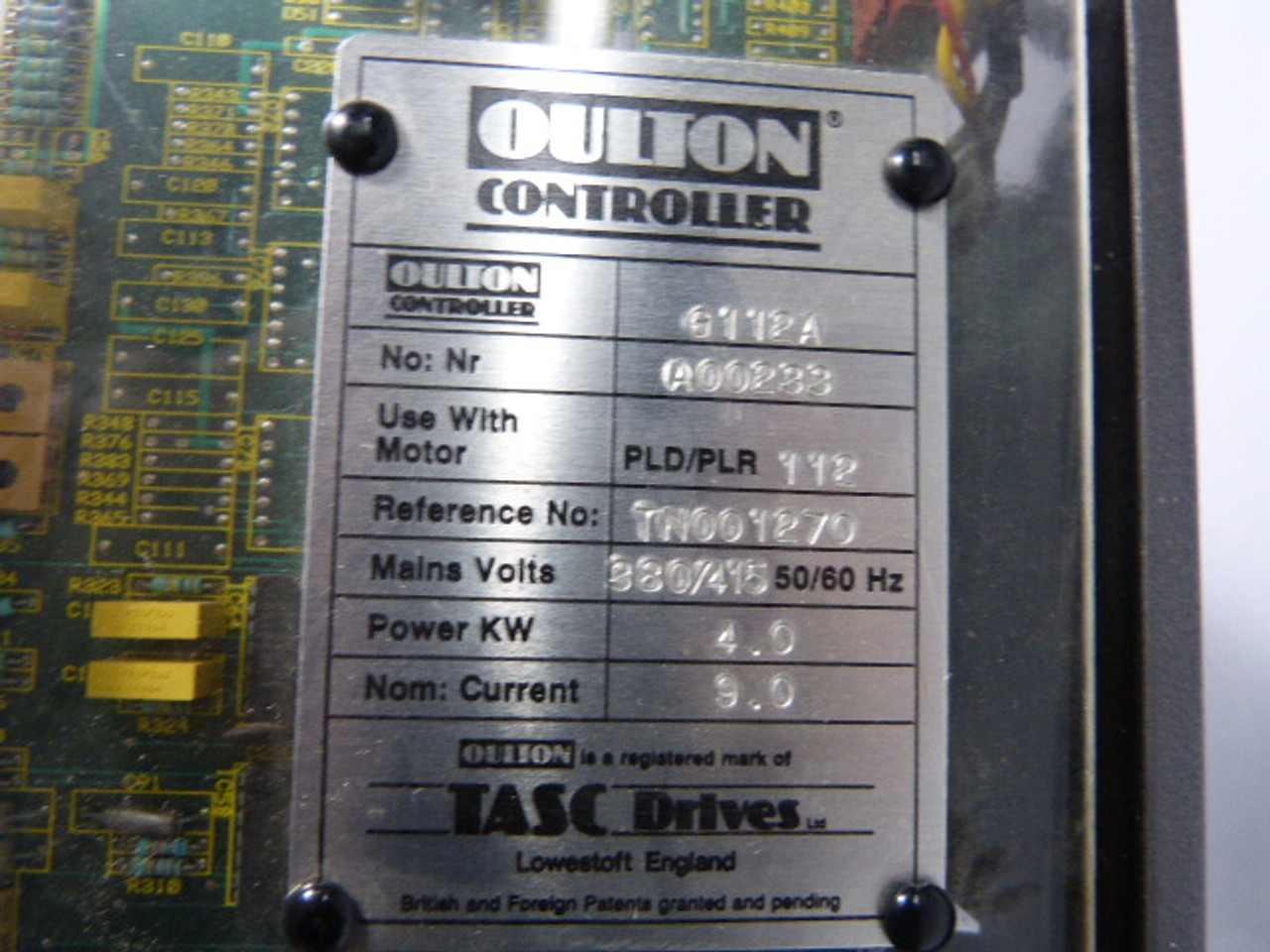 Tasc Drives G112A Oulton Frequency Control Drive 380/415V 50/60Hz  ! AS IS !