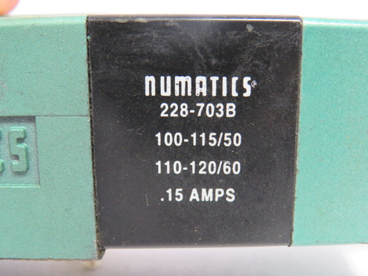 Numatics 082SA425K Solenoid Valve 120V 60Hz .09A 150PSI *NO BASE* ! AS IS !