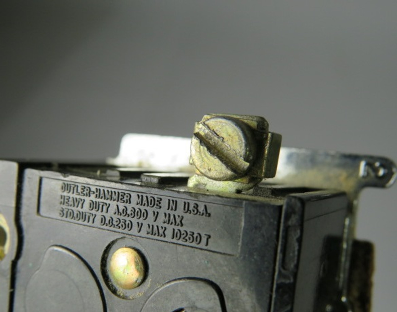 Cutler-Hammer 10250T101-53 Push Button 1NO Black Flush Head USED