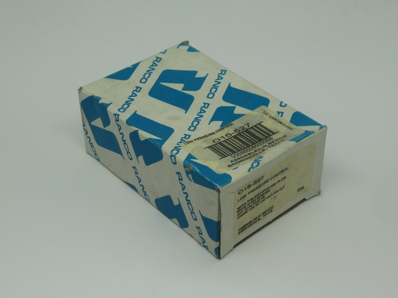 Ranco O16-527 Low Pressure Control SPDT 0.3-7 bar Range *MISSING COVER* USED