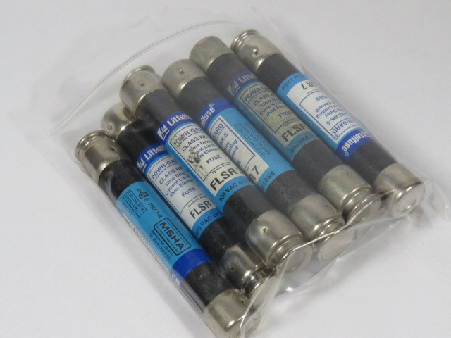 Littelfuse FLSR-7 Time Delay  Dual Element Fuse 7A 600V Lot of 10 USED